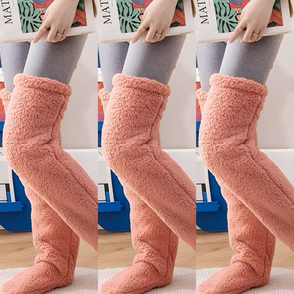 Damen warme Overknee-Wintersocken