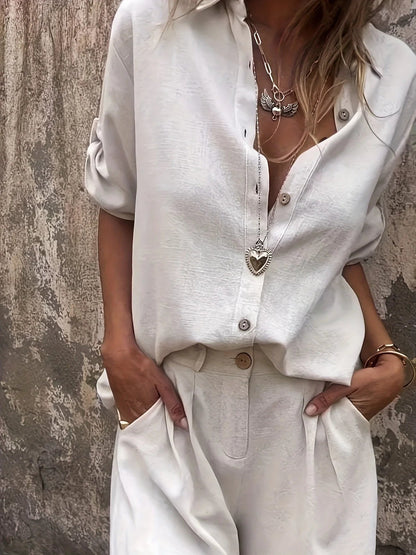 Stilvolles zweiteiliges Sommer-Set für Damen