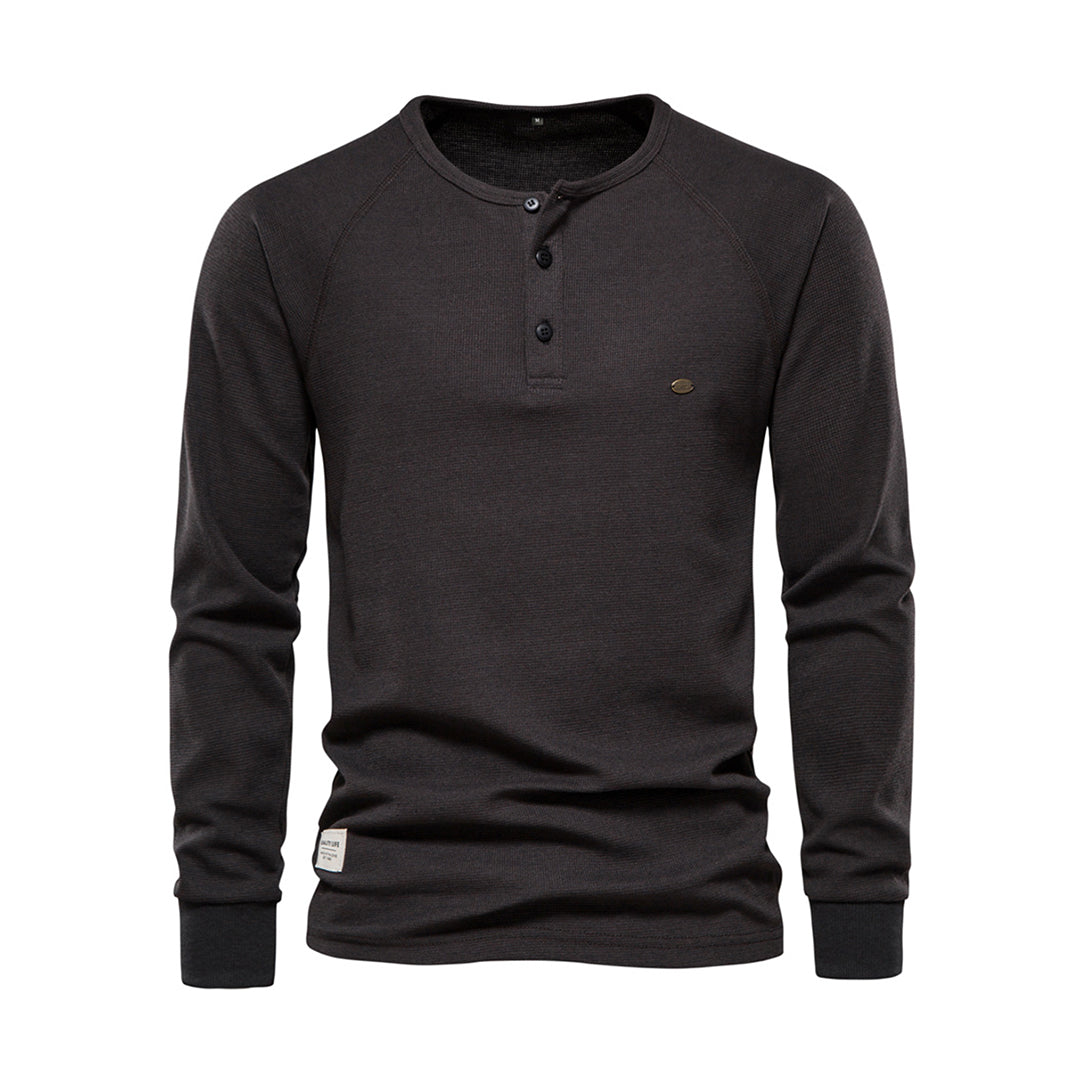 Herren Sommer Langarmhemd