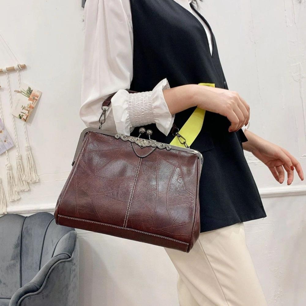 Moderne Retro-Handtasche für Damen