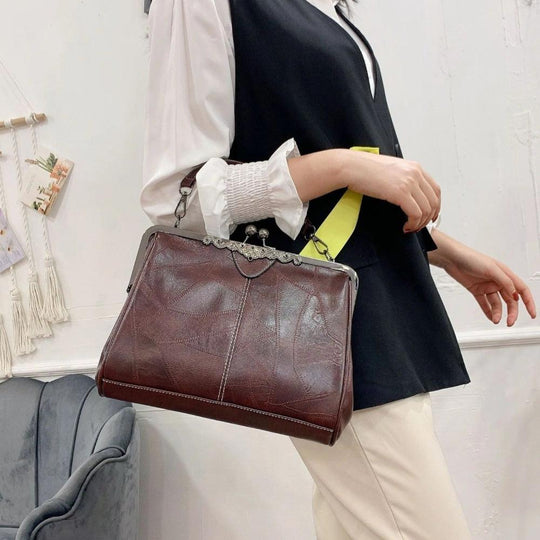 Moderne Retro-Handtasche für Damen
