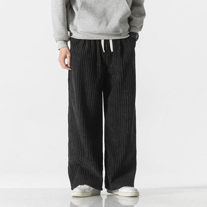Herren Cordhose mit lockerem Bein und elastischem Bund