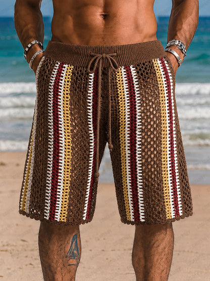 Herren Strickshorts mit lockerem Bein und bequemer Passform