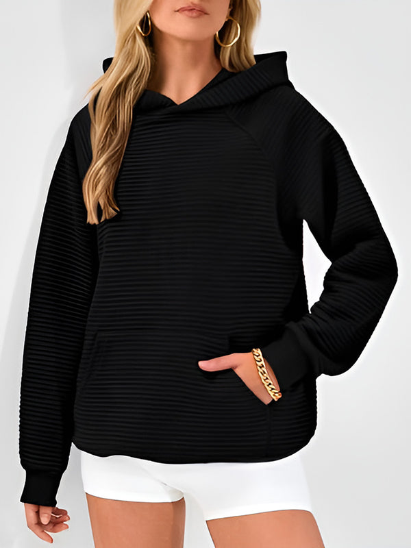 Damen Hoodie Mit Kapuze Und Kängurutasche
