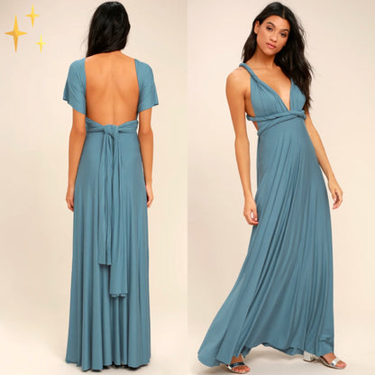 Multifunktionales Stretch-Wickelkleid für Damen