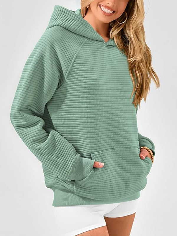 Damen Hoodie Mit Kapuze Und Kängurutasche