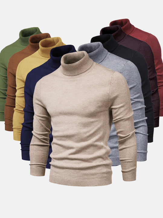 Rollkragenpullover mit zeitlosem Design für Herren