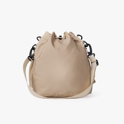 Nylon Kordelzug-Beuteltasche mit abnehmbarem Griff und Schultergurt