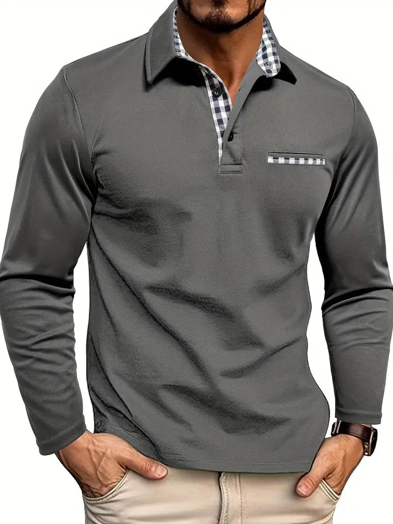 Herren Polo Shirt Langarm Für Winter