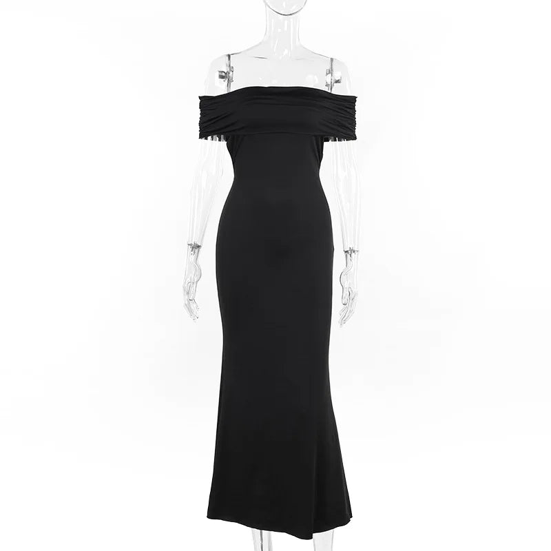 Trägerloses, rückenfreies, sexy Maxikleid