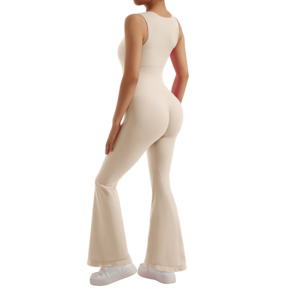 Ärmelloser Slim Fit Bodycon-Overall