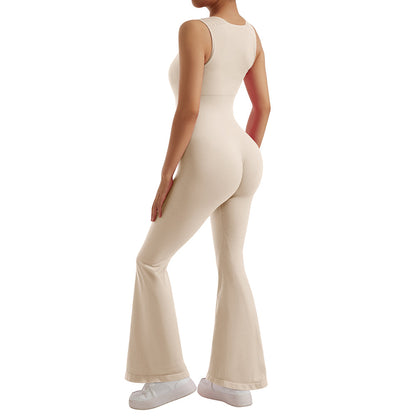 Ärmelloser Slim Fit Bodycon-Overall