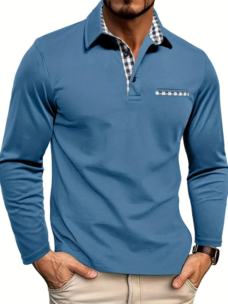 Herren Polo Shirt Langarm Für Winter