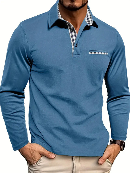 Herren Polo Shirt Langarm Für Winter