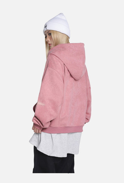 Damen Kapuzenjacke mit Vintage Waschung und Gothic Ausstrahlung