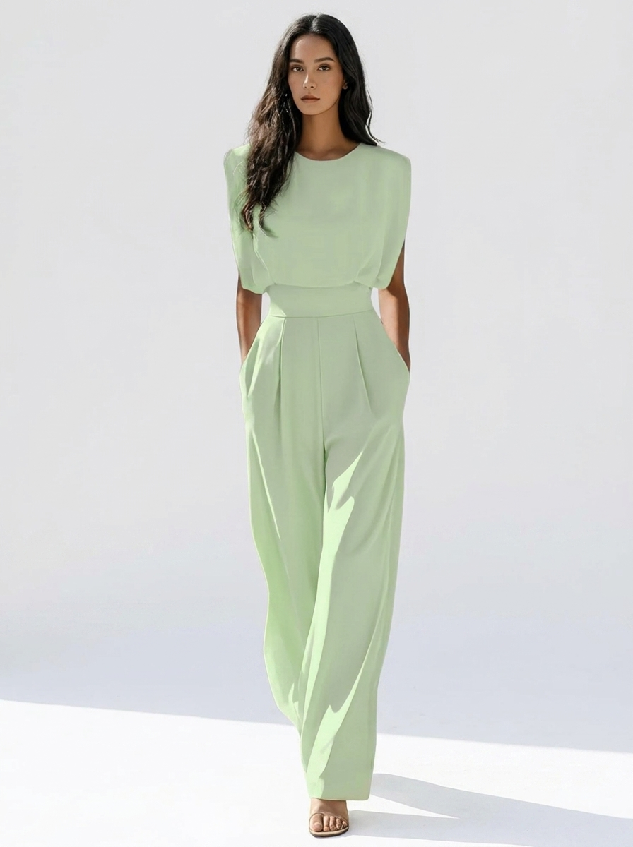 Jumpsuit für Damen mit weichem Griff und Gürtel