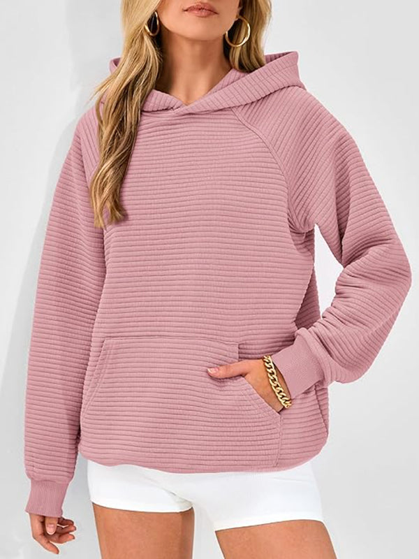 Damen Hoodie Mit Kapuze Und Kängurutasche
