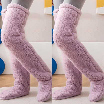 Damen warme Overknee-Wintersocken