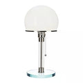 Tischlampe Glas Bauhaus Design mit Zugschalter