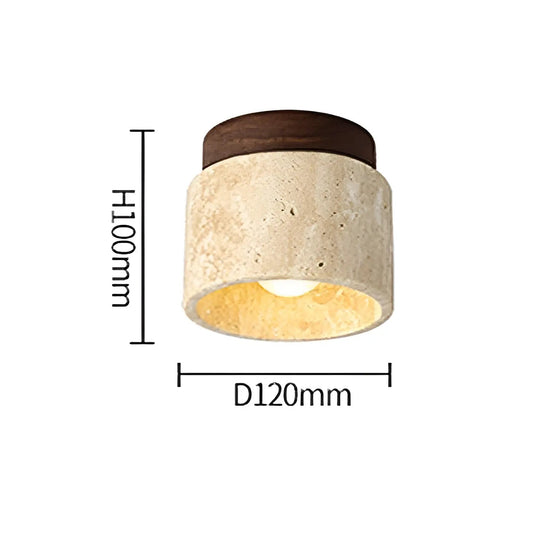 Rustikale LED-Deckenlampe