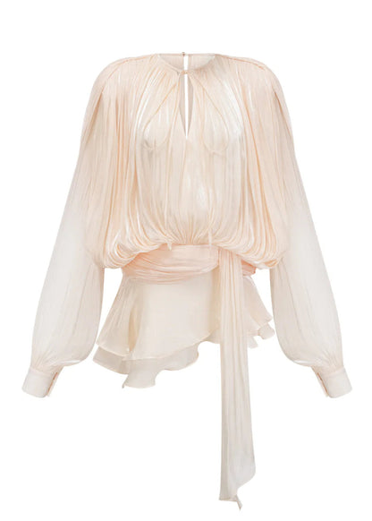 Champagner Satin Slip Kleid