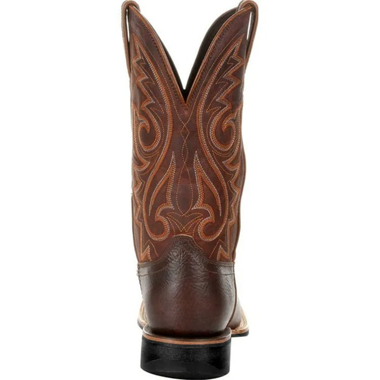 Herren Cowboy Stiefel Mit Stickmuster Und Authentischem Design