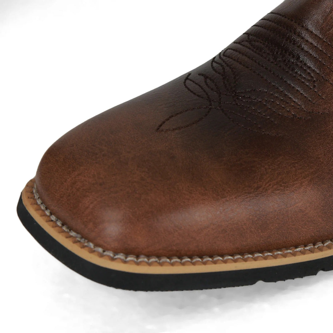 Herren Cowboy Stiefel Mit Stickmuster Und Authentischem Design