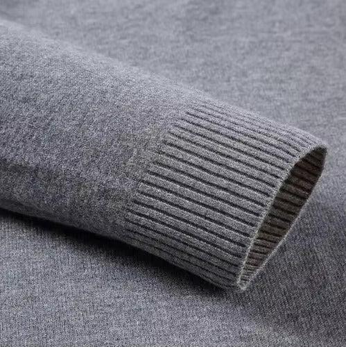 Herren Strickkragen Mit Klassischem Schnitt