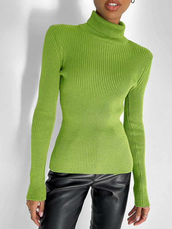 Damen Rollkragenpullover Mit Figurbetontem Schnitt