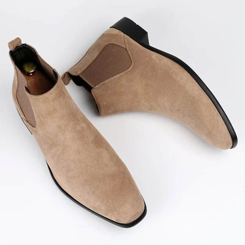 Herren Chelsea Stiefel Mit Elastischen Seitenteilen