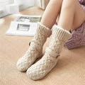 Stilvolle Damenwollsocken mit gemütlichem Fleecefutter