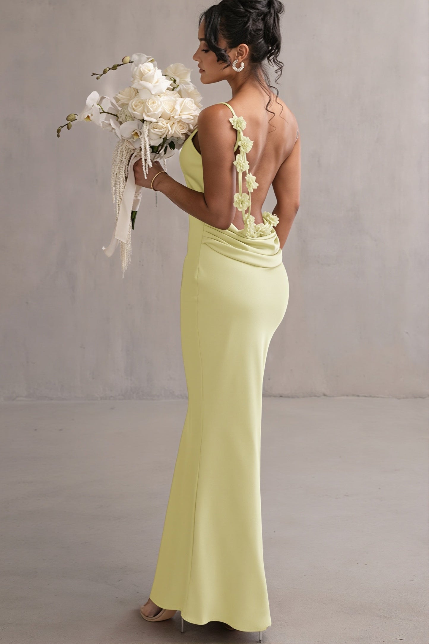 Damen Maxi Slipkleid als eleganter Abendlook in voller Länge