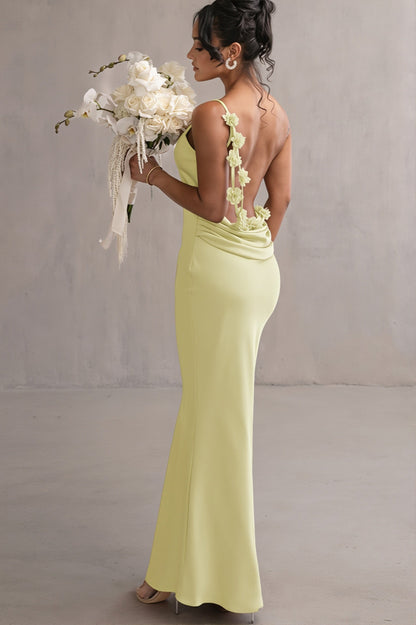 Damen Maxi Slipkleid als eleganter Abendlook in voller Länge