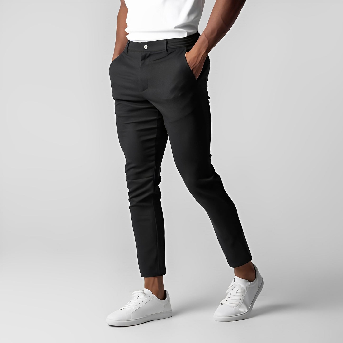Herren Locker sitzende schmal geschnittene Chino-Hose