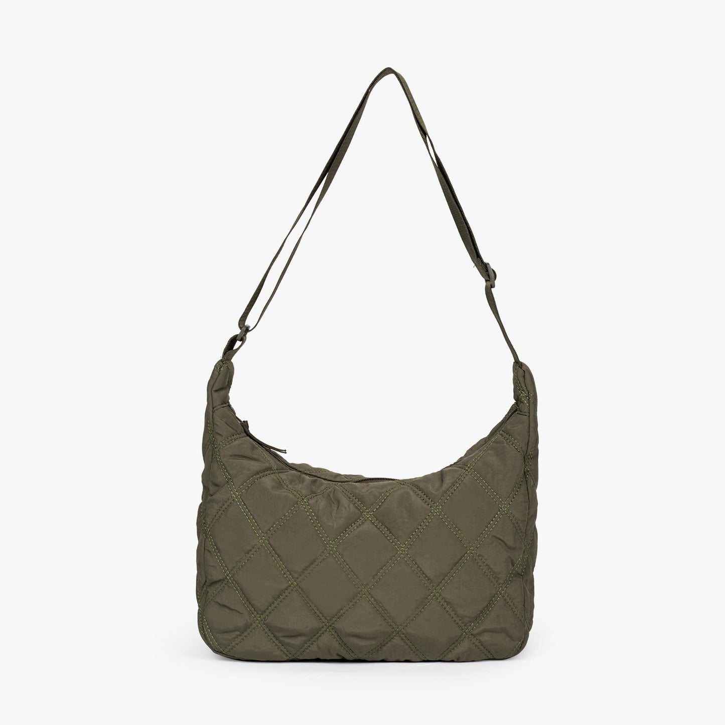 Gesteppte Diamond Puffer Schultertasche Leichtes Nylon