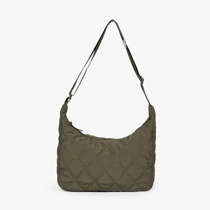 Gesteppte Diamond Puffer Schultertasche Leichtes Nylon