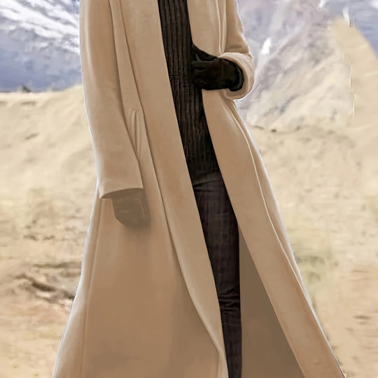 Langer Trenchcoat mit Reverskragen für Damen