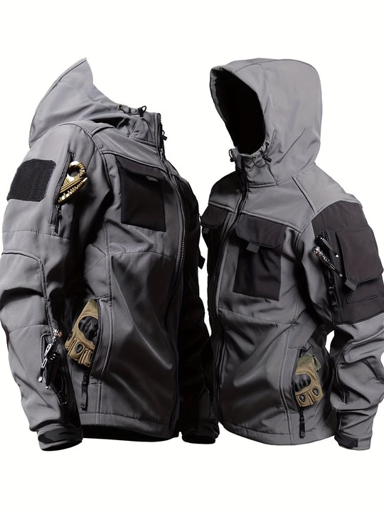 Winddichte Outdoorjacke mit Kapuze für Herren