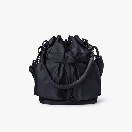 Nylon Kordelzug-Beuteltasche mit abnehmbarem Griff und Schultergurt