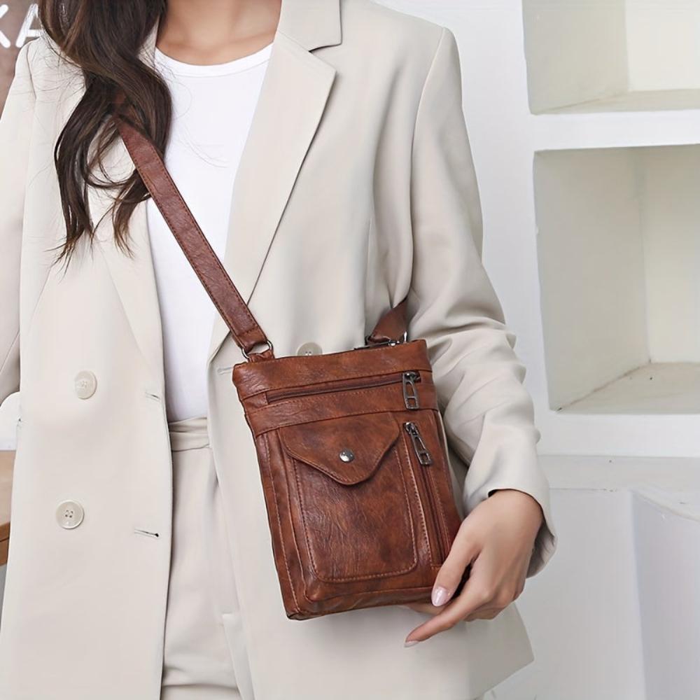 Vintage-inspirierte Umhängetasche für Damen