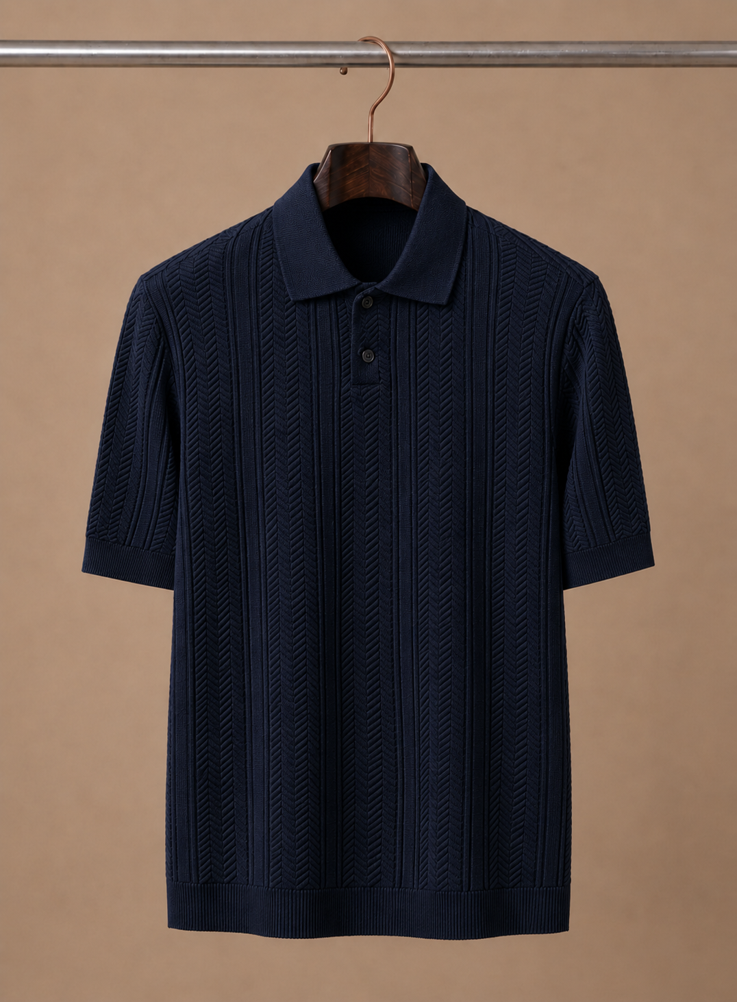 Herren Atmungsaktives Slim Fit Sommer Polohemd