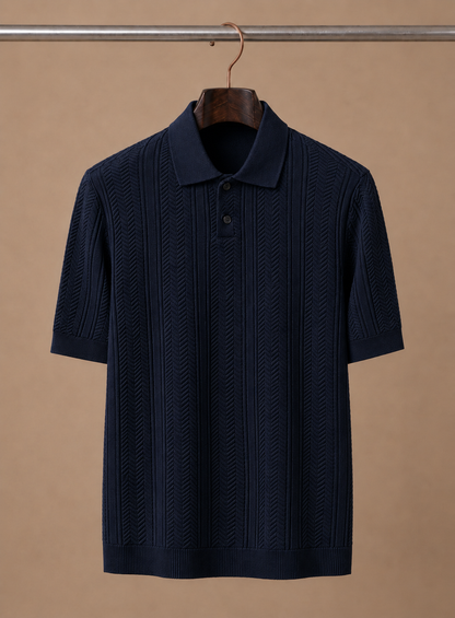 Herren Atmungsaktives Slim Fit Sommer Polohemd