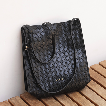 Vegane Leder-Shopper-Tasche Leicht und Strukturiert