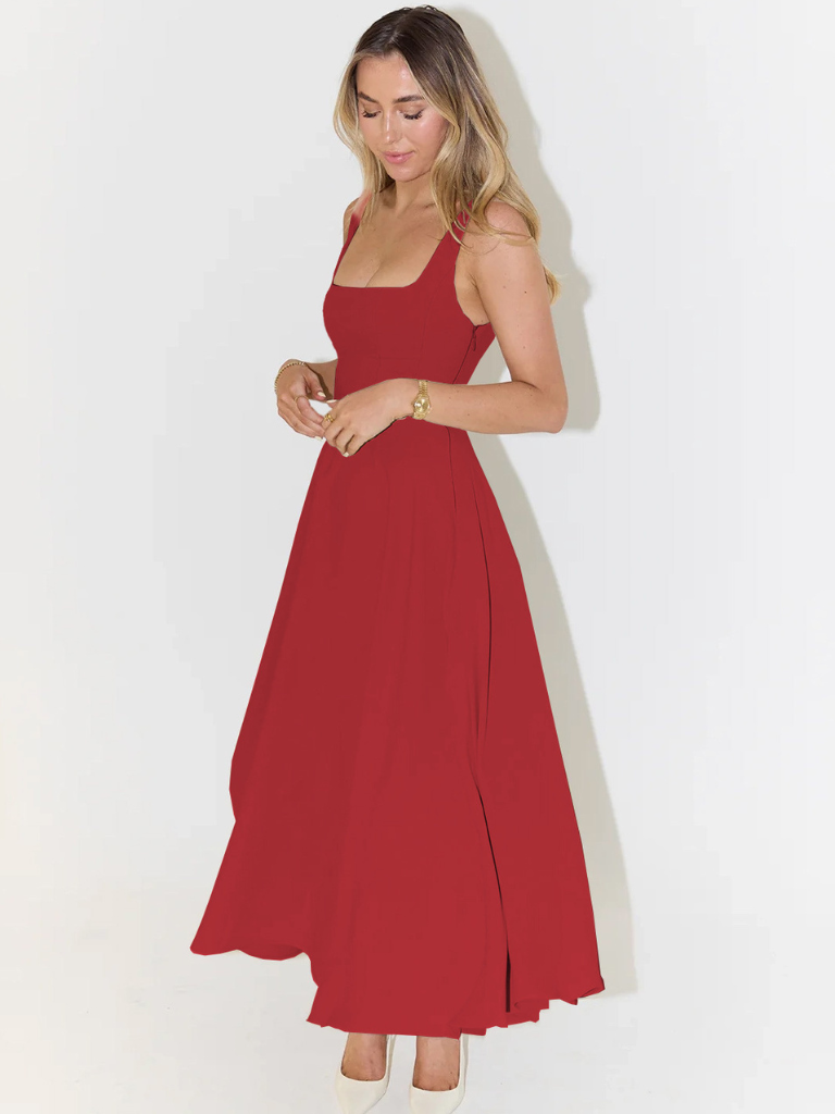 Klassisches Midikleid für Damen