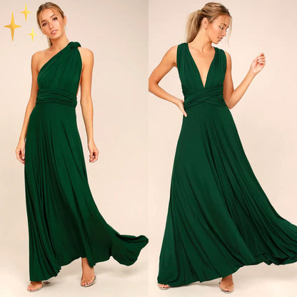 Multifunktionales Stretch-Wickelkleid für Damen