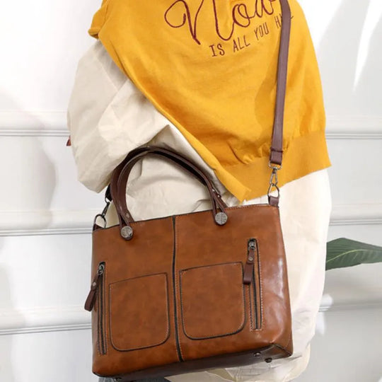 Stylische Mehrtaschen-Handtasche für Damen