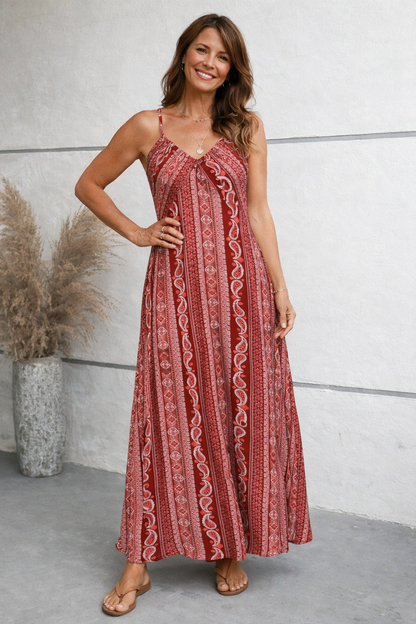 Maxi Slip Kleid Stretch Polyester Sommer