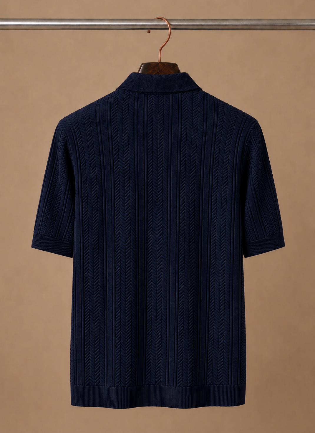 Herren Atmungsaktives Slim Fit Sommer Polohemd