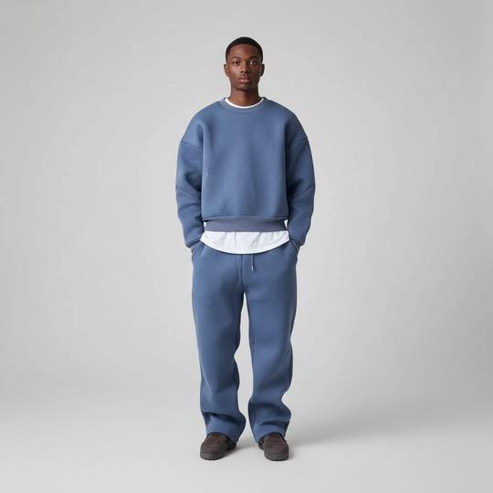 Trainingsanzug mit Kapuze im Oversized Stil für Herren