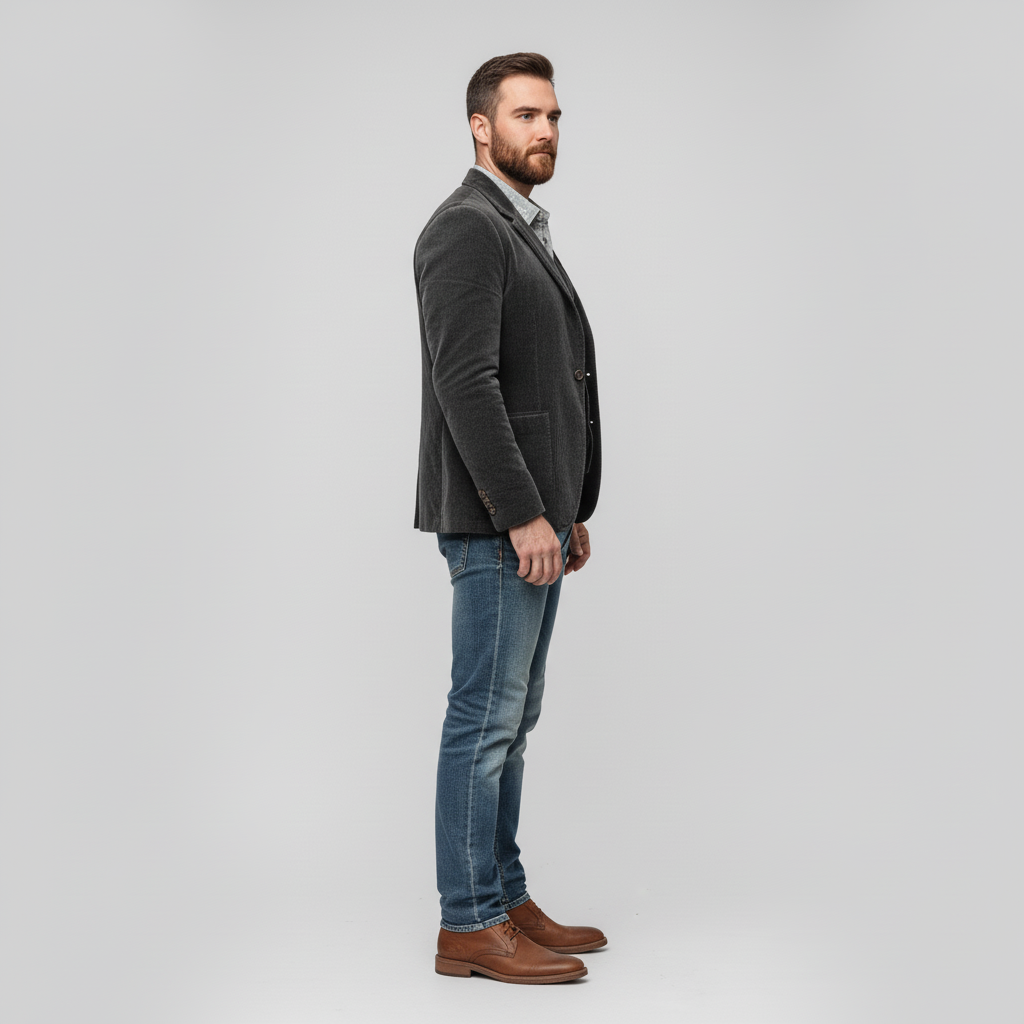 Blazer und Weste Set im Vintage Stil für Herren